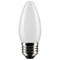 Satco 3w B11 LED 2700K Medium Base Frosted Dimmable - 25w equiv